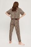 Dorothy Perkins Animal Print Oversize T-Shirt and Cuffed Trousers Pyjama Set thumbnail 3