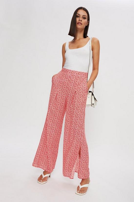 Dorothy Perkins Red Ditsy Palazzo Trouser 2