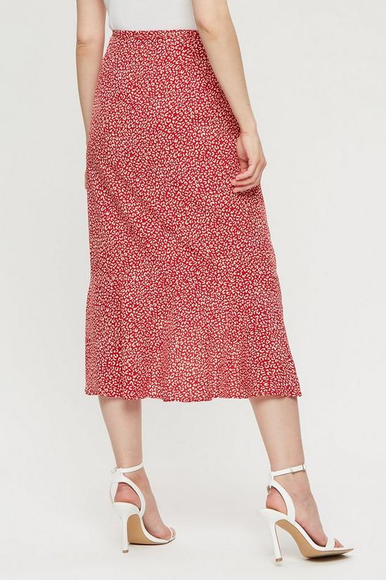 Dorothy Perkins Red Leopard Wrap Skirt 3