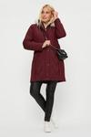 Dorothy Perkins Longline Belted Quilted Padded Coat thumbnail 2