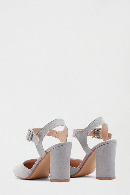 Dorothy Perkins Wide Fit Grey Date Court Shoe 3