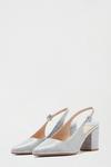 Dorothy Perkins Wide Fit Grey Evie Pointed Toe Court Shoe thumbnail 2