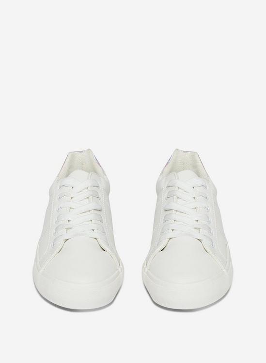 Dorothy Perkins White Ink Trainers 3