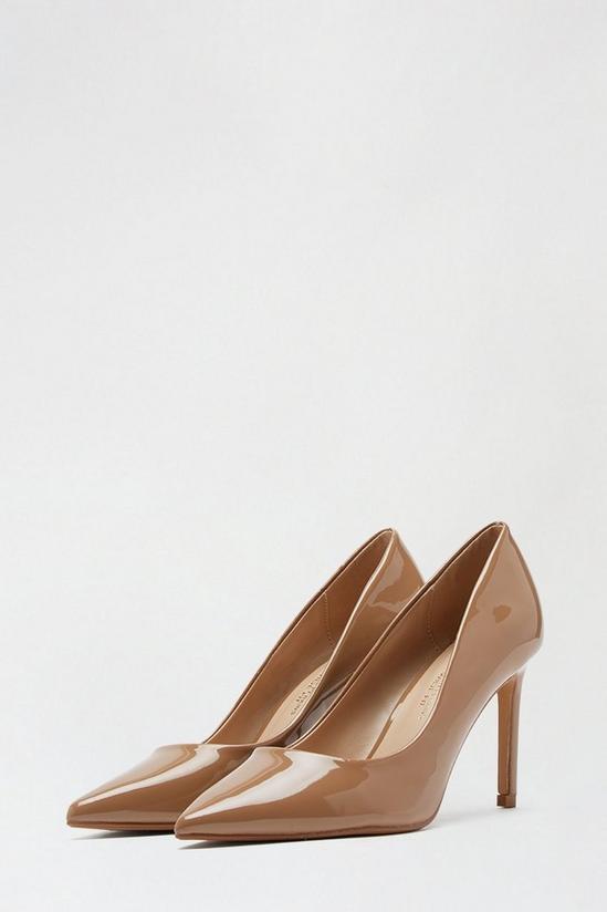Dorothy Perkins Wide Fit Camel Dash Pointed Court Shoe 2