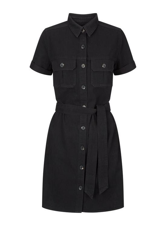 Dorothy Perkins Black Denim Shirt Dress 2