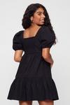 Dorothy Perkins Petites Black Square Neck Puff Sleeve Dress thumbnail 3