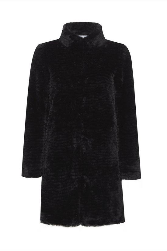 Dorothy Perkins Petites Black Faux Fur Coat 5