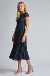 Dorothy Perkins Tall Navy Blue Lace Pleated Dress thumbnail 2