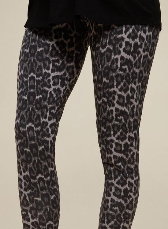 Dorothy Perkins Maternity Grey Leopard Print Leggings 5