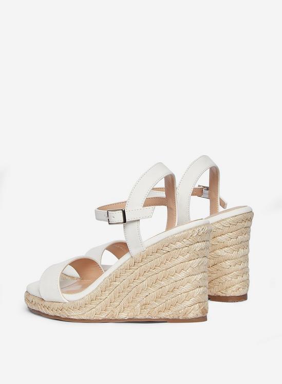 Dorothy Perkins White Ray Ray Wedge Sandals 3