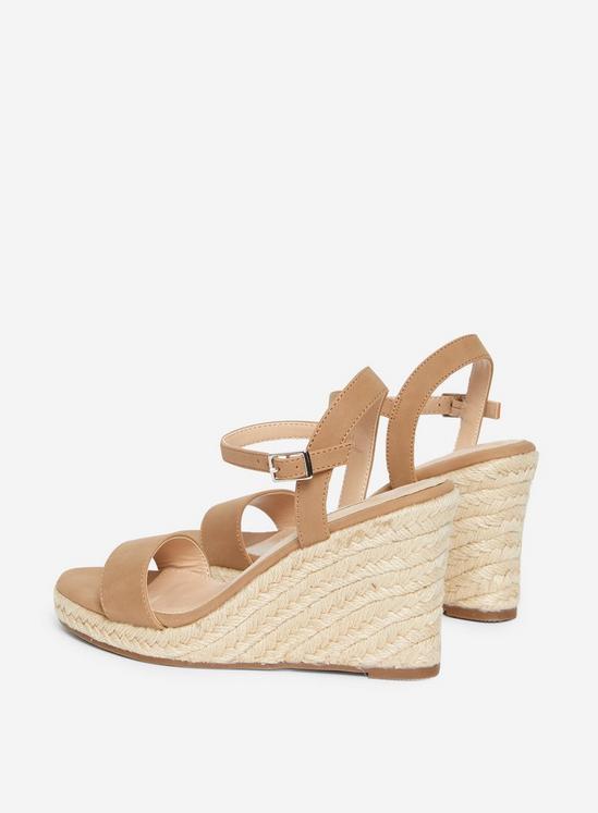 Dorothy Perkins Taupe Ray-Ray Wedge Sandal 5