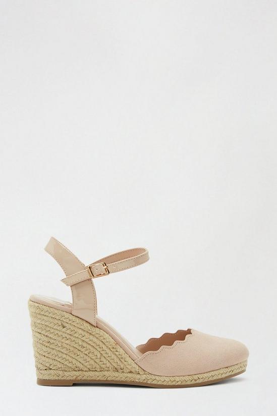 Dorothy Perkins Wide Fit Blush Drifter Wedge Court Shoe 1