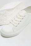 Dorothy Perkins Wide Fit White PU Icon Trainers thumbnail 3