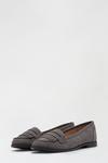 Dorothy Perkins Wide Fit Grey Leo Loafer thumbnail 2