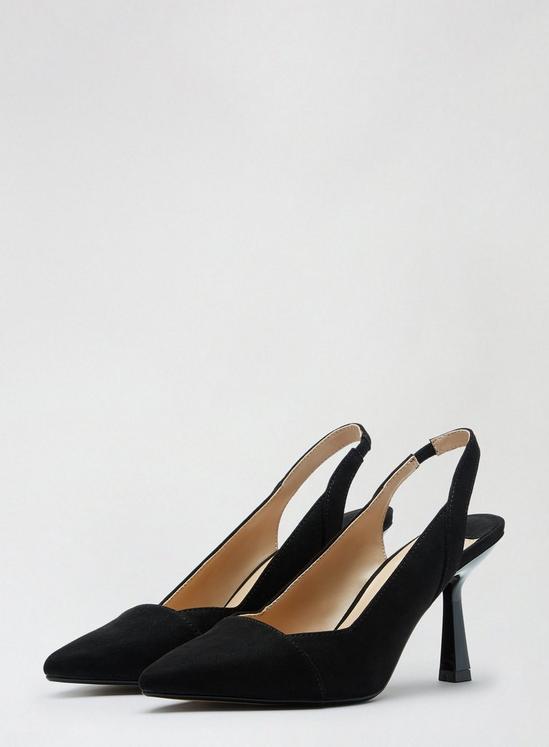 Dorothy Perkins Wide Fit Black Desire Courts 1