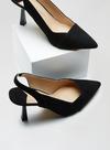 Dorothy Perkins Wide Fit Black Desire Courts thumbnail 2