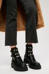 Dorothy Perkins Wide Fit Maggie Pearl Triple Strap Lace Up Boots thumbnail 2