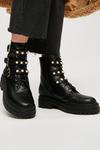 Dorothy Perkins Wide Fit Maggie Pearl Triple Strap Lace Up Boots thumbnail 3