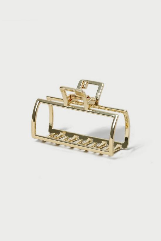 Dorothy Perkins Gold Square Hair Claw 2