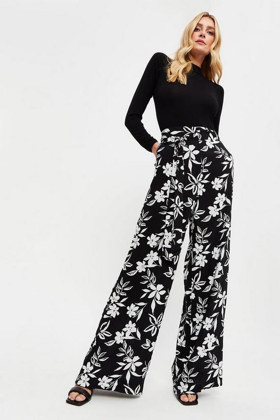 Dorothy Perkins Tall Silhouette Floral Wide Leg Trouser 2