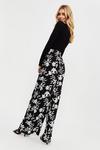 Dorothy Perkins Tall Silhouette Floral Wide Leg Trouser thumbnail 3