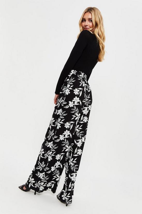 Dorothy Perkins Tall Silhouette Floral Wide Leg Trouser 3