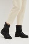Dorothy Perkins Comfort Wide Fit Amelia Quilted Buckle Boots thumbnail 3