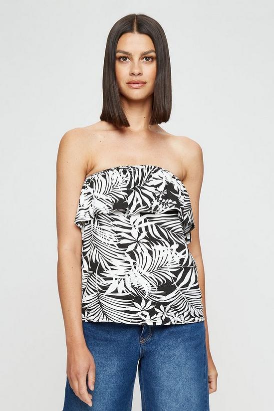 Dorothy Perkins Tropical Print Tiered Bandeau 1
