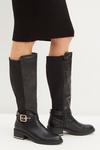 Dorothy Perkins Wide Fit Kalaya Buckle Detail Knee High Boots thumbnail 3