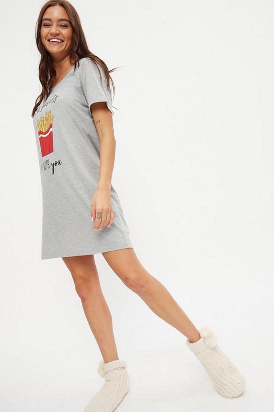 Dorothy Perkins Time Fries Graphic Nightshirt 2