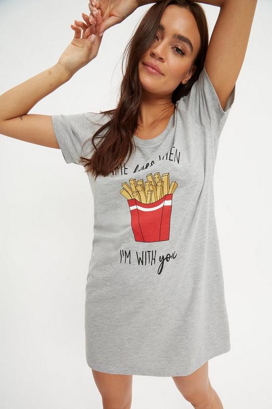 Dorothy Perkins Time Fries Graphic Nightshirt 4