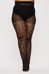 Dorothy Perkins Curve All Over Leopard Tights thumbnail 1