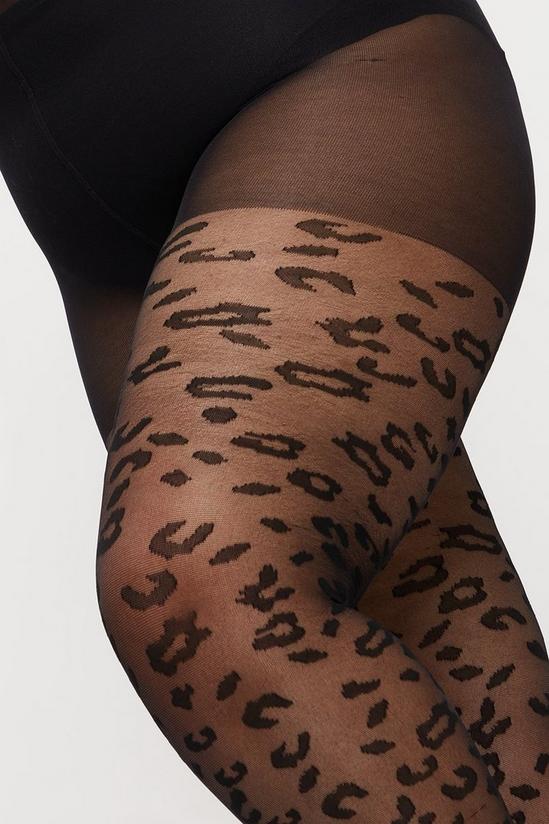 Dorothy Perkins Curve All Over Leopard Tights 3