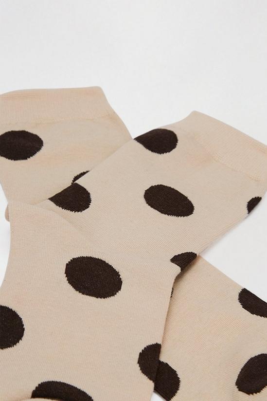 Dorothy Perkins Mono Large Spot Ankle Sock 3