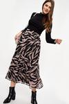 Dorothy Perkins Tall Zebra Print Maxi Skirt thumbnail 1
