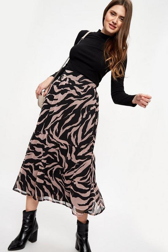 Dorothy Perkins Tall Zebra Print Maxi Skirt 1