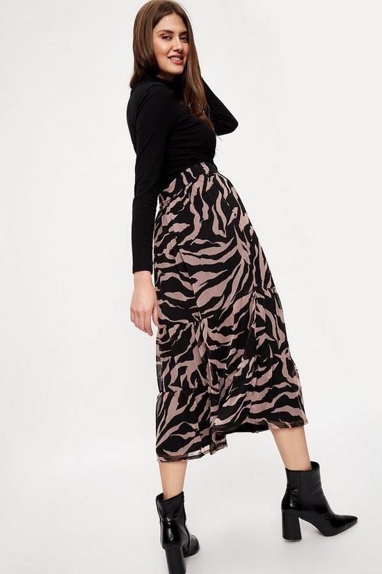 Dorothy Perkins Tall Zebra Print Maxi Skirt 3