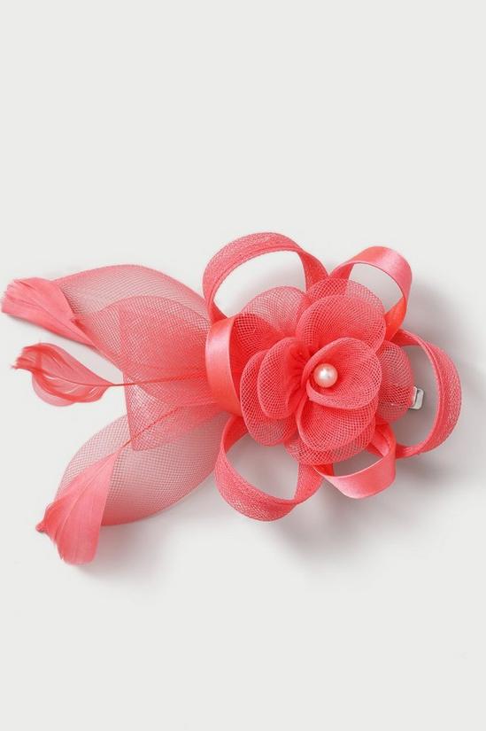 Dorothy Perkins Coral Pearl Flower Fascinator 1