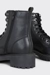 Faith Faith: Oma Square Toe Leather Combat Boots thumbnail 4