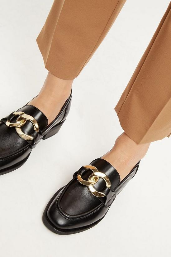 Principles Principles: Lilly Leather Chain Detail Loafer 4