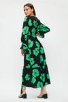 Dorothy Perkins Green Floral Tie Back Midi Dress thumbnail 3