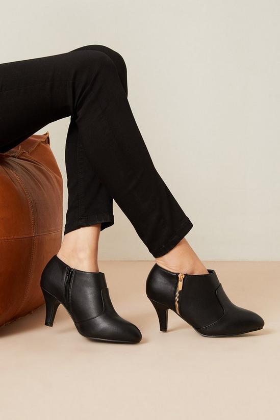 Good For the Sole Good For The Sole: Extra Wide Fit Marlo Comfort Zip Heeled Ankle Boots 1