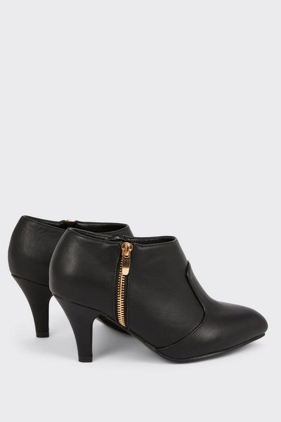Good For the Sole Good For The Sole: Extra Wide Fit Marlo Comfort Zip Heeled Ankle Boots 4