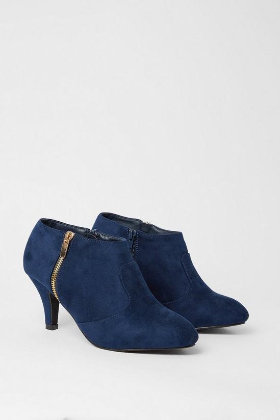 Good For the Sole Good For The Sole: Extra Wide Fit Marlo Comfort Zip Heeled Ankle Boots 3
