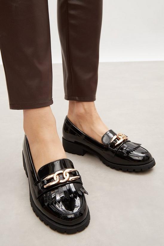 Good For the Sole Good For The Sole: Lambert Comfort Gold Chain Loafers 4
