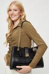 Dorothy Perkins Black Double Chain Handle Shoulder Bag thumbnail 1