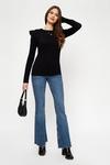 Dorothy Perkins Tall Long Sleeve Broderie Shoulder Top thumbnail 2