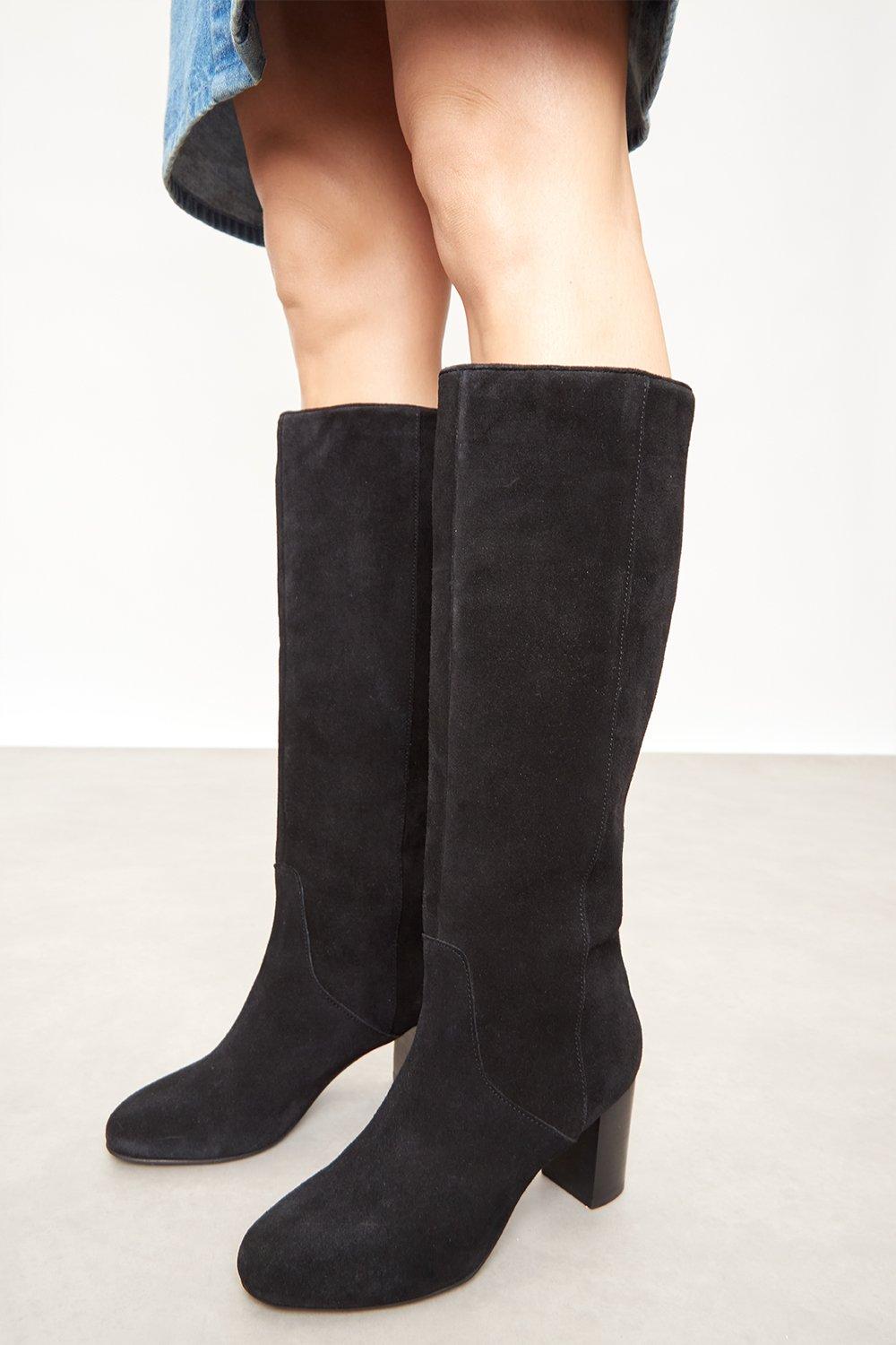 Faith black suede ankle on sale boots