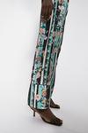 Warehouse Wide Leg Trouser In Linear Floral thumbnail 4