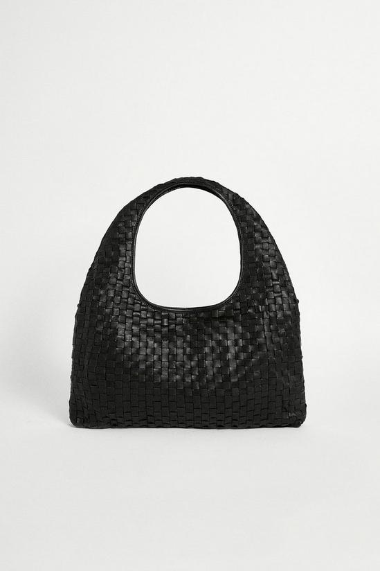 Warehouse Real Leather Weave Detail Bag 1